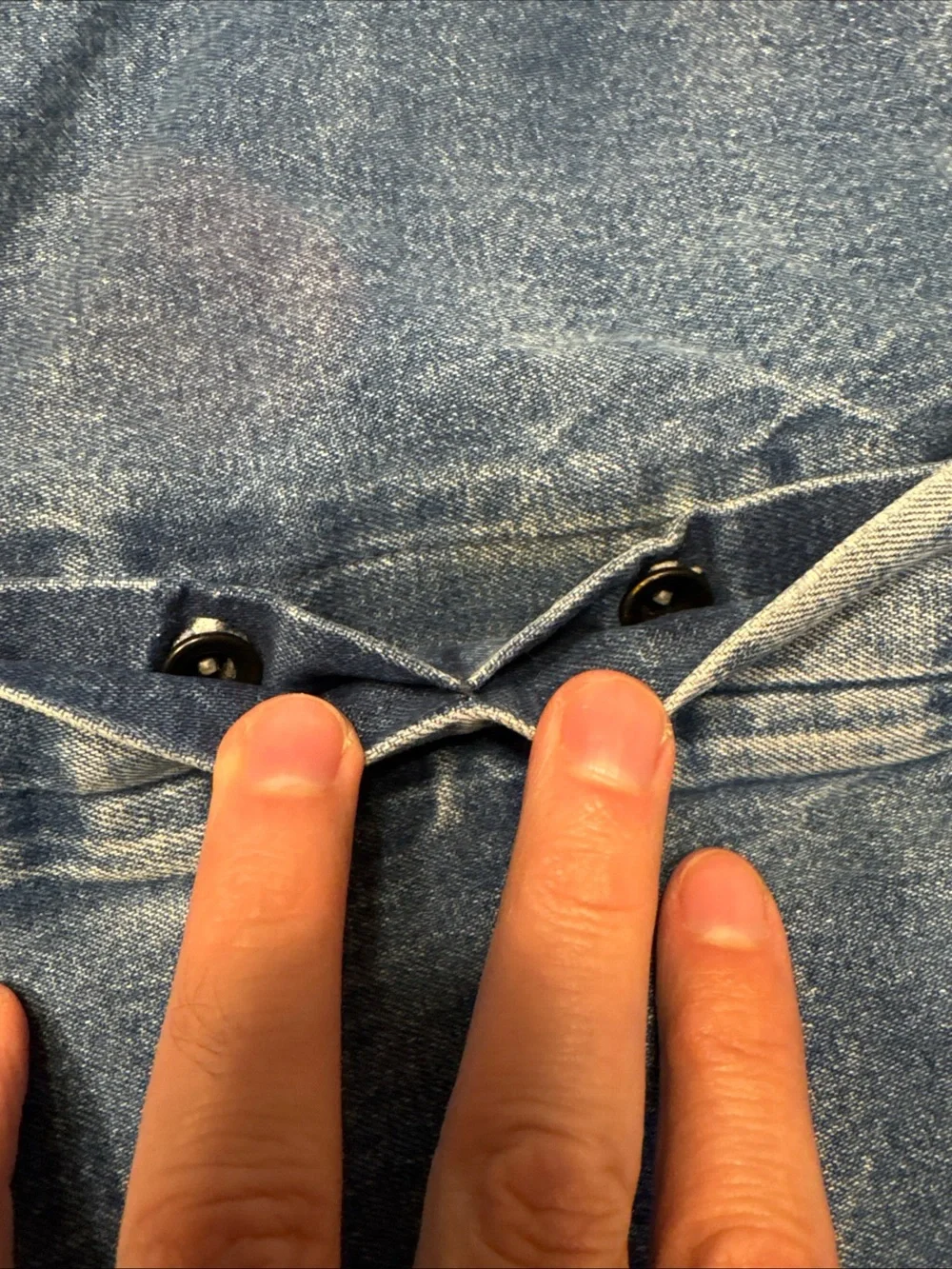 Vintage  90s ROUND HOUSE Blue Denim Carpenters Overalls 36-38”Waist 30
